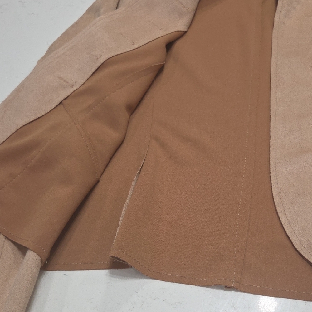 Molly Bracken Beige Decorative Button-Front Blazer New Without Tag Sz M - Picture 5 of 10